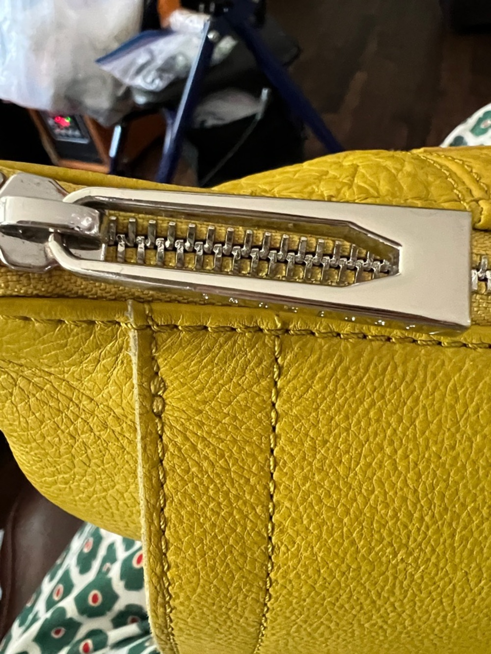 Sanctuary Mustard Yellow Leather Shoulder Bag with Ring Hardware Bin - Picture 4 of 11